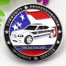 Moedas do Desafio Policial Militar Americano da Marinha Personalizada Maryland Kansas